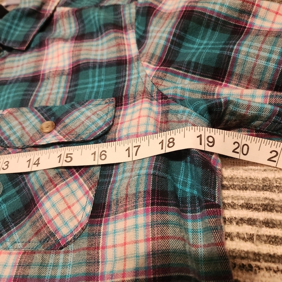 Eddie Bauer firelight flannel nwot Small women's all cotton mermaid 🧜‍♀️ shades - Picture 6 of 9